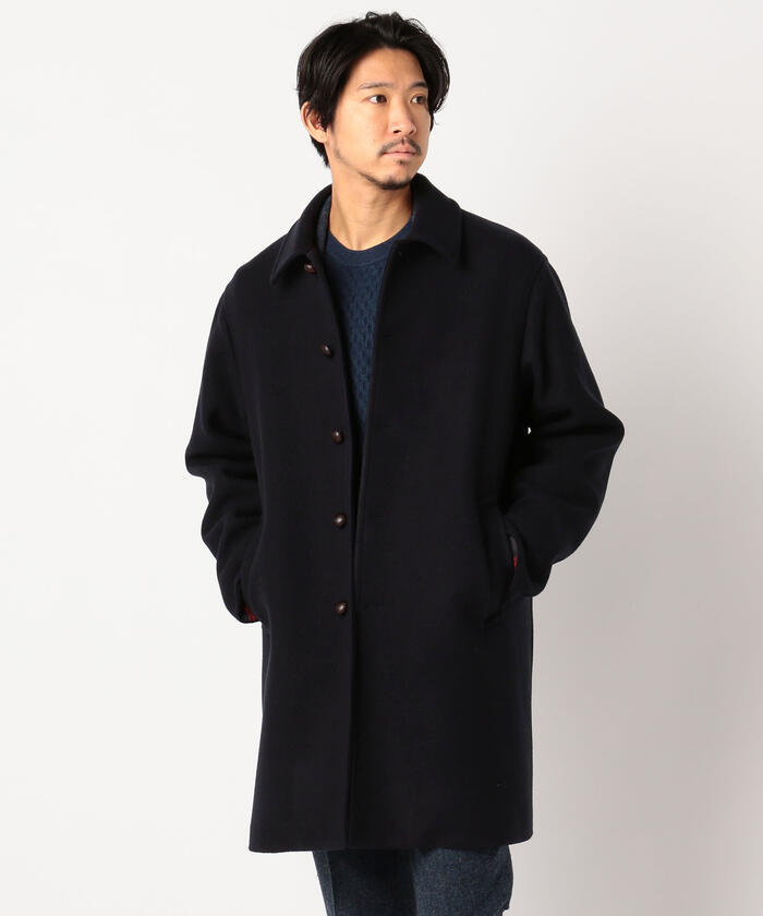 ユニバーサルプロダクツ　WOOL STAIN COLLAR COAT IIROT for BIOTOP Stand fall coller coat | TOPICS | BIOTOP