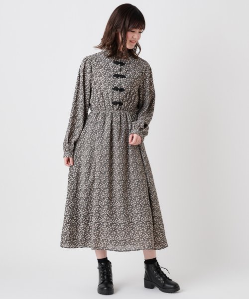 セール 単色花柄チャイナボタンワンピース オリーブデオリーブ Olive Des Olive D Fashion セール 単色花柄チャイナボタンワンピース オリーブデオリーブ Olive Des Olive D Fashion