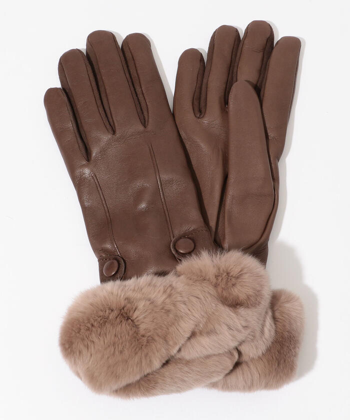 セール 30%OFF】Gloves ラビットファー グローブ(503705928