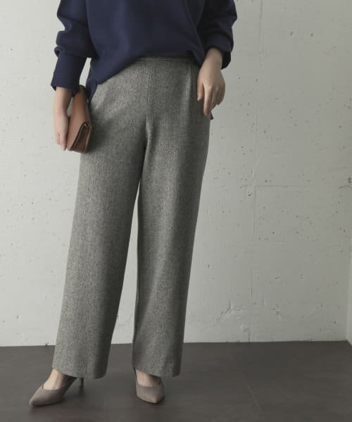 セール Web限定 ネップツイードワイドパンツ Urban Research Rosso Urban Research Rosso D Fashion
