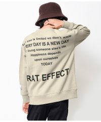 RAT EFFECT/裏起毛QRネーム付プリントビッグトレーナー/503707640