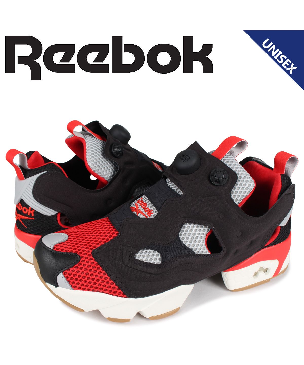 靴/シューズ箱付き Reebok リーボック ポンプフューリー ブラック 黒 24.5cm