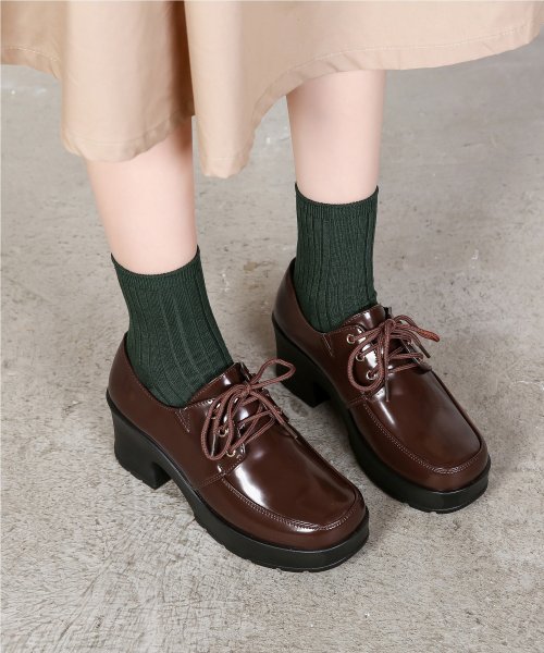 セール 43 Off 超軽量厚底ソール マニッシュレースアップシューズ ヒール約6 0cm 1973 シュークロ Shoes In Closet D Fashion セール 43 Off 超軽量厚底ソール マニッシュレースアップシューズ ヒール約6 0cm 1973 シュークロ Shoes In Closet D Fashion