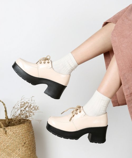セール49 Off 超軽量厚底ソール マニッシュレースアップシューズ ヒール約6 0cm 1973 シュークロ Shoes In Closet D Fashion セール49 Off 超軽量厚底ソール マニッシュレースアップシューズ ヒール約6 0cm 1973 シュークロ Shoes In Closet D Fashion