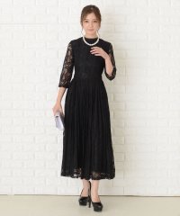 Lace Ladies/五分袖総レースワンピースドレス/503711311