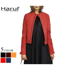 Haruf/ハルフ Haruf レザージャケット ライダースジャケット レディース 本革 革ジャン シングルライダース レザーコート 皮ジャン 革ジャケット 秋冬 KP40/503716507