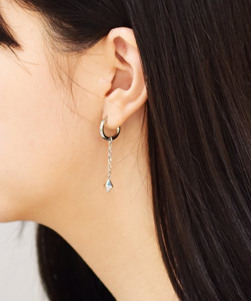 Lhme Web限定 リンクドロップピアス Type L サージカルステンレス Lhme Lhme D Fashion