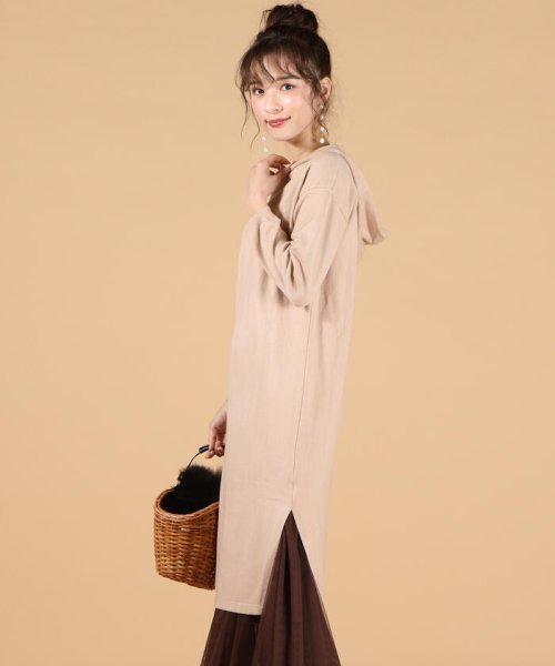セール Web別注 ニットパーカーワンピース クイーンズコート Queens Court D Fashion セール Web別注 ニットパーカーワンピース クイーンズコート Queens Court D Fashion