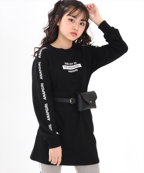 セール 合皮バッグ付裏毛ワンピース アナップガール Anap Girl D Fashion セール 合皮バッグ付裏毛ワンピース アナップガール Anap Girl D Fashion