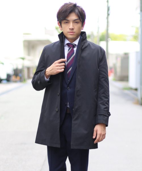 Haleine スタンドカラーメンズビジネスコート アレンヌ Haleine D Fashion