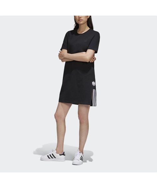 セール 40 Off アディカラー 3d トレフォイル Tシャツワンピース アディダス オリジナルス Adidas Originals D Fashion