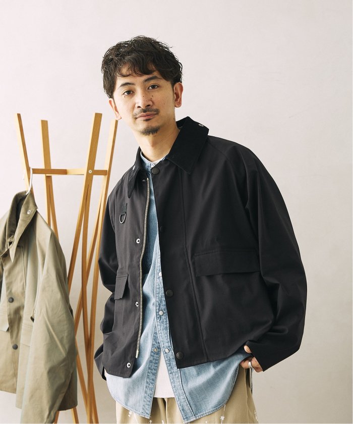 新作モデル Barbour BEAMS F 別注 SPEY スペイ 2レイヤー S ブラック