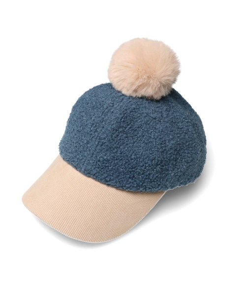セール 21 Off 子供服 Kids Foret キッズフォーレ ファーぼん天付きボアキャップ 48cm 56cm B キッズフォーレ Kids Foret D Fashion