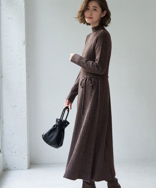 高田秋さん ロペピクニック コラボベルト付aラインニットワンピース ロペピクニック Rope Picnic D Fashion 高田秋さん ロペピクニック コラボベルト付aラインニットワンピース ロペピクニック Rope Picnic D Fashion