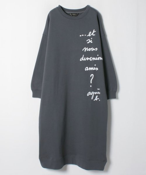 セール Wq08 Robe メッセージワンピース トゥービー バイ アニエスベー To B By Agnes B D Fashion