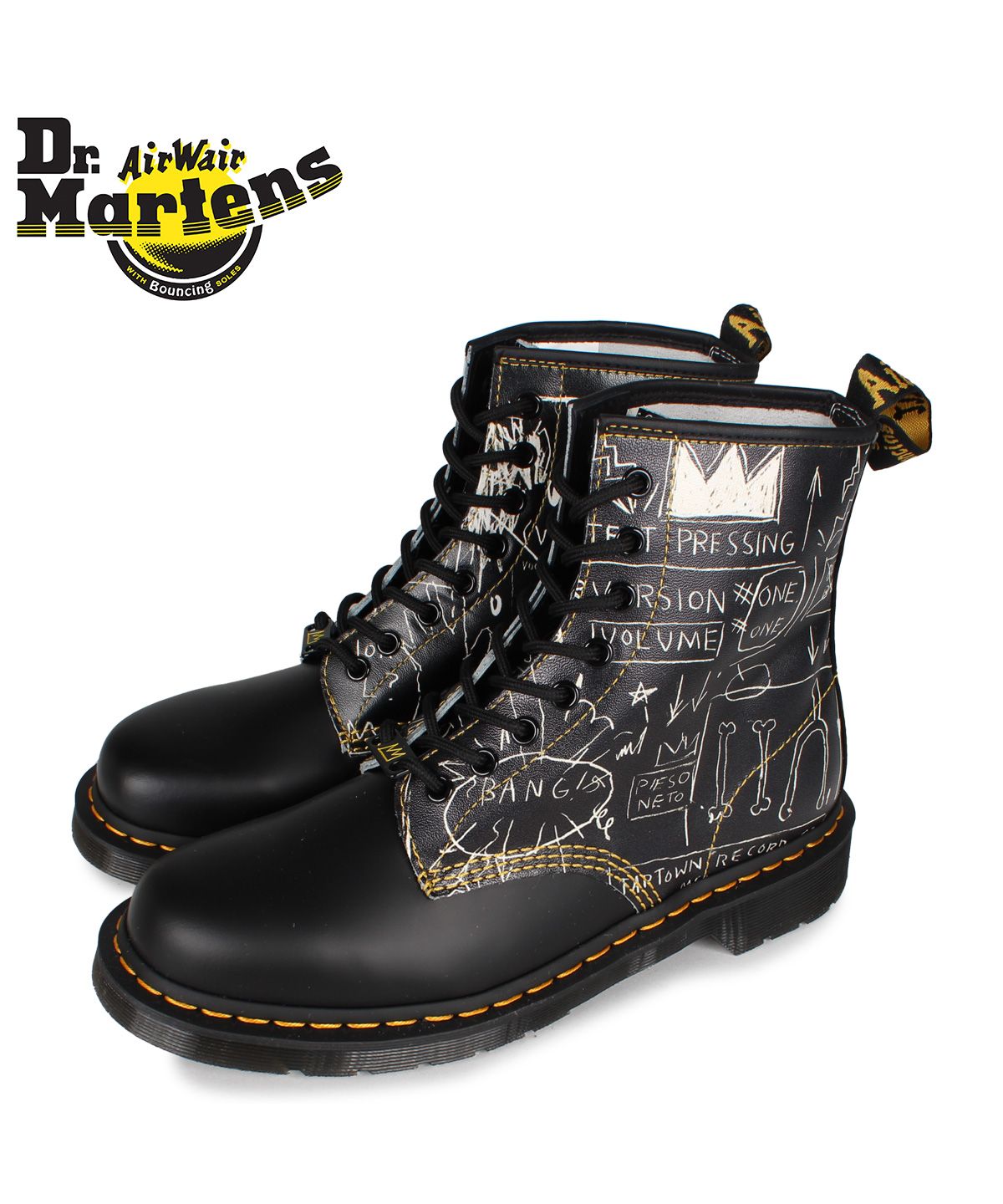 ドクターマーチン Dr.Martens 8ホール ブーツ メンズ バスキア コラボ