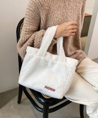 shoppinggo/トートバッグ ショルダーバッグ ボア 2way 秋冬 BAG シンプル ふわふわフェミニン お洒落 女性 大人 レディース カジュアル/503740122