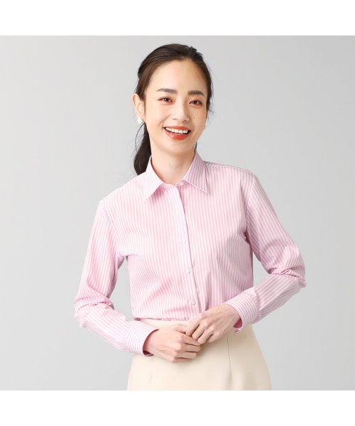 シャツ 長袖 形態安定 レギュラー衿 再生ポリエステル レディース ウィメンズ ブリックハウス Brickhouse D Fashion シャツ 長袖 形態安定 レギュラー衿 再生ポリエステル レディース ウィメンズ ブリックハウス Brickhouse D Fashion