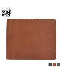 SONNE/ゾンネ SONNE ゾンネ SONNE 財布 二つ折り メンズ SCHAF WALLET ブラック ブラウン 黒 SOS003A/503350014