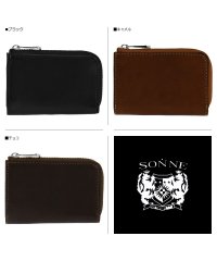 SONNE/ゾンネ SONNE ゾンネ SONNE キーケース キーホルダー メンズ L字ファスナー SCHAF KEY CASE ブラック ブラウン 黒 SOS006A/503350016