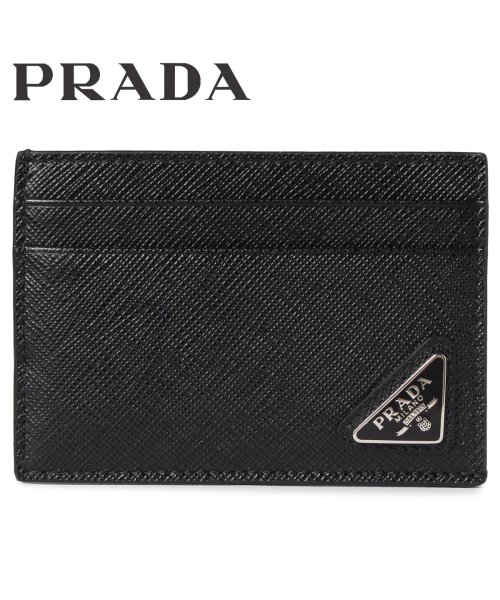 プラダ PRADA パスケース カードケース ID 定期入れ メンズ レディース サフィアーノ CARD CASE ブラック 黒 2MC047  (503608185) | プラダ(PRADA) - d fashion