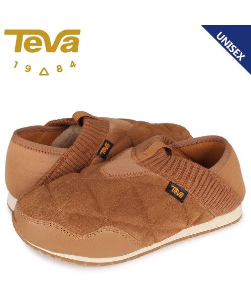 クーポン Teva テバ エンバー シューズ モックシューズ スリッポン メンズ レディース Ember Moc Shearling ブラウン テバ Teva D Fashion