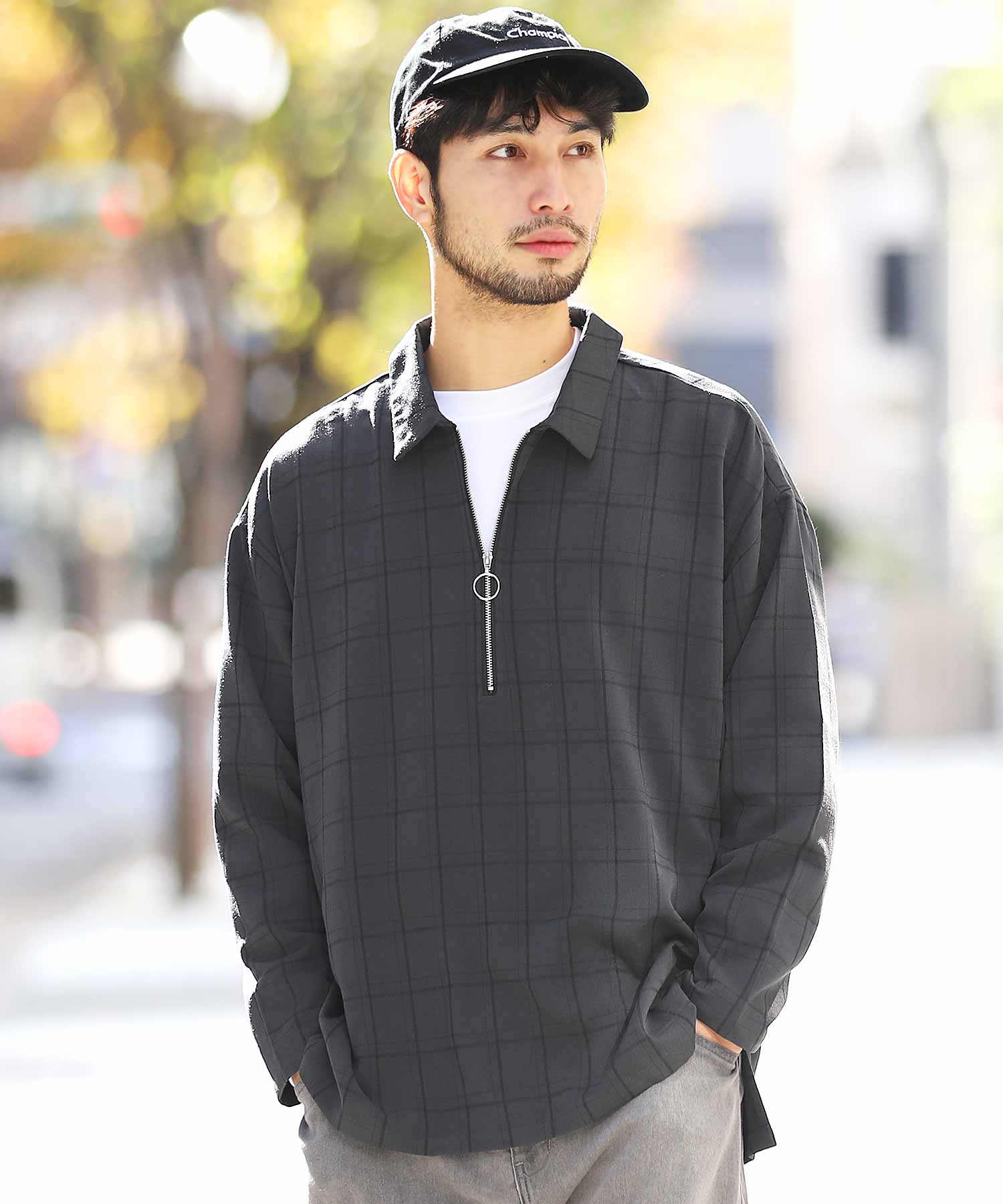 ワンフォークロージング 1111clothing シルキーシャツ メンズ