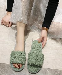 shoppinggo/ショッピングゴー shoppinggo サンダル レディース ファーサンダル ファースリッパ サンダルファー ルームシューズ モコモコ 大きいサイズ 暖かい/503749199