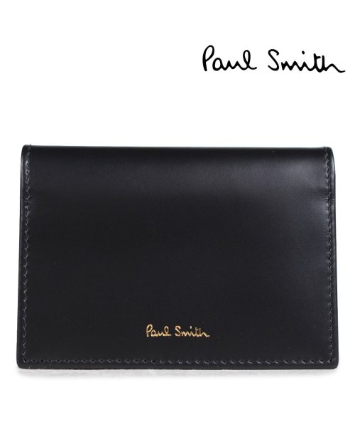 ポールスミス Paul Smith 名刺入れ メンズ カードケース Fold Over Credit Card Case 4776 W761a 79 ブラック ポールスミス Paulsmith D Fashion