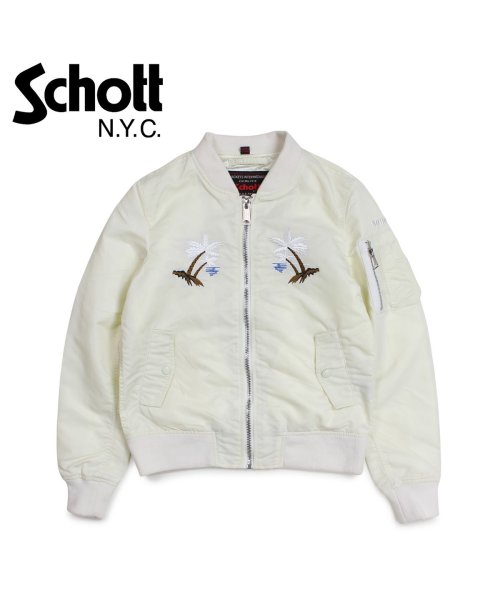 ショット Schott ジャケット フライトジャケット レディース Women Waikiki Commemorative Flight Jacket ホワイト ショット Schott D Fashion ショット Schott ジャケット フライトジャケット レディース Women Waikiki Commemorative Flight Jacket ホワイト ショット Schott D Fashion