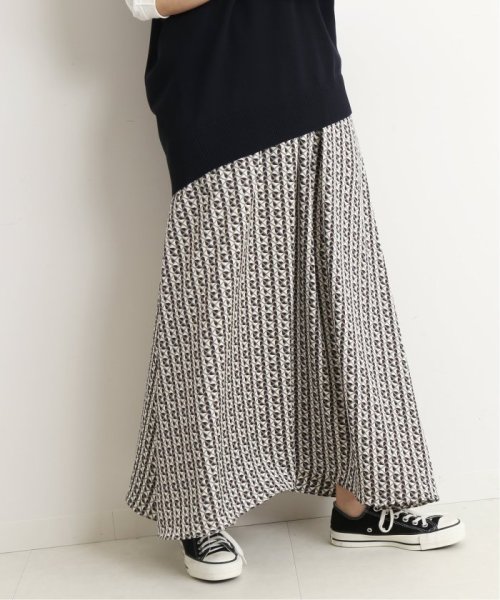 セール 幾何学柄フレアスカート スローブ イエナ Slobe Iena D Fashion セール 幾何学柄フレアスカート スローブ イエナ Slobe Iena D Fashion