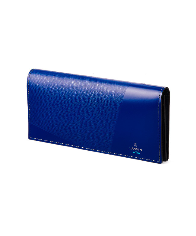 ランバンオンブルー 財布 長財布 本革 薄型 薄い スリム レザー ランバン LANVIN ランバンオンブルー 財布 長財布 本革 薄型