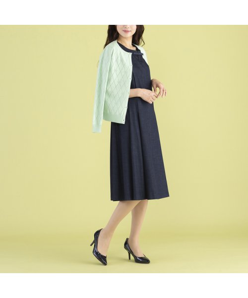 ウエストタックリボンワンピース ローズティアラ Rose Tiara L Size D Fashion
