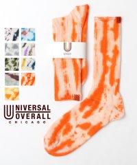 UNIVERSAL OVERALL/ユニバーサルオーバーオール タイダイ クルーソックス スケーターソックス  靴下 むら染め クルー丈 スニーカーソックス/503756604