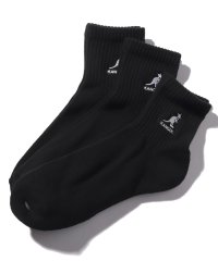 KANGOL/カンゴール KANGOL KANGOL ワンポイント刺繍ロゴ3Pクォーターソックス/503746109