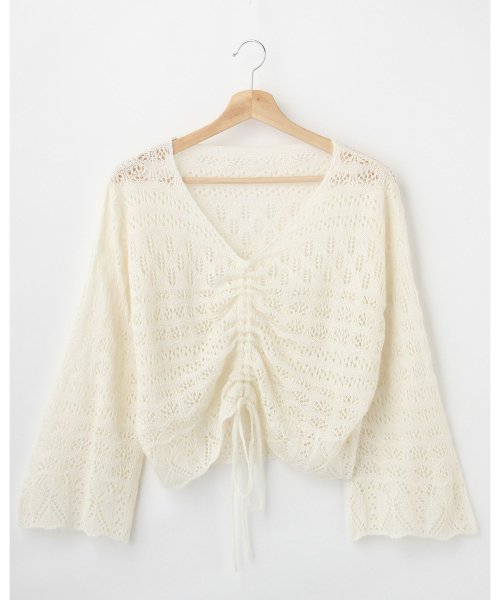 セール】7Gスカシフロントドロストニット(503756601) | イング(INGNI) - d fashion