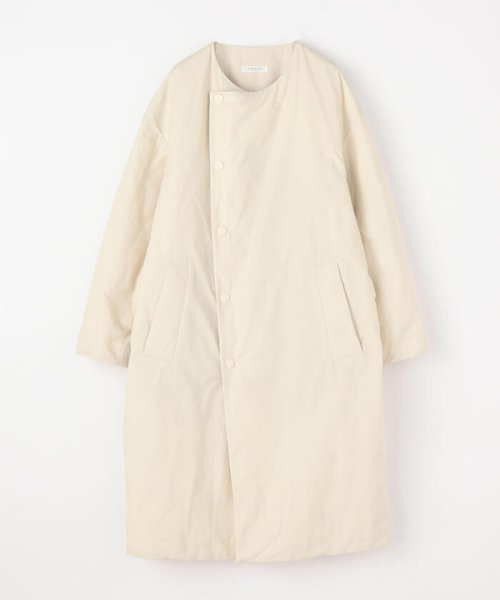 セール 40%OFF】ポリエステルコットンダウン ノーカラーコート 