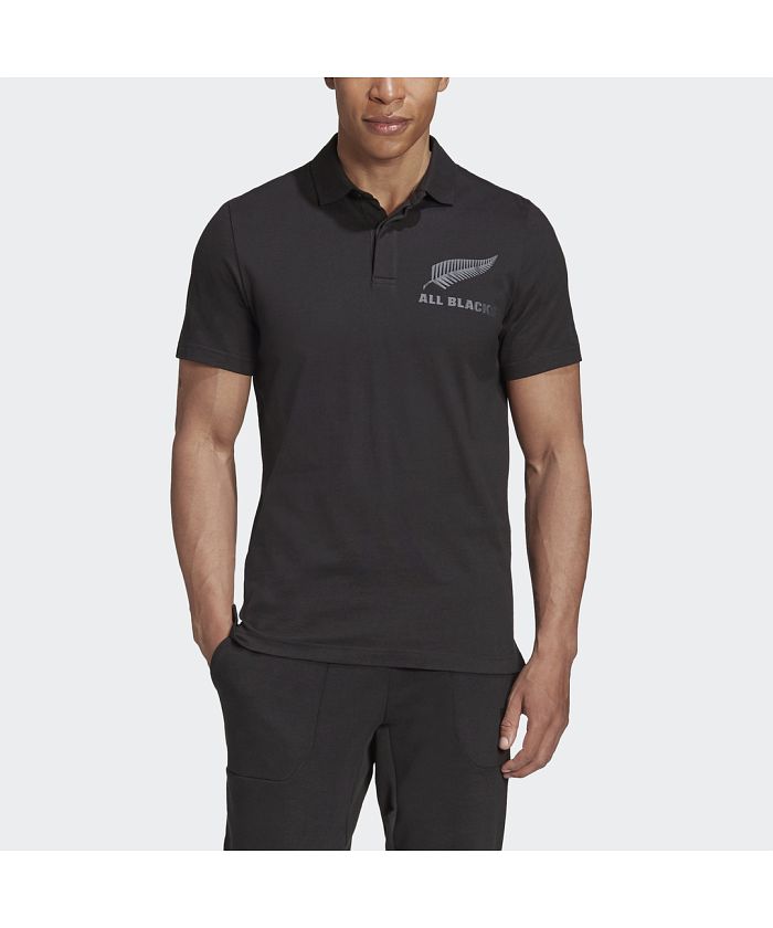 シルバーグレー サイズ adidas×all blacks 黒ポロシャツ - 通販 