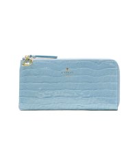 LANVIN en Bleu/ランバンオンブルー 長財布 LANVIN en Bleu 財布 マゼンタ L字ファスナー レザー 型押し 481685/503761150