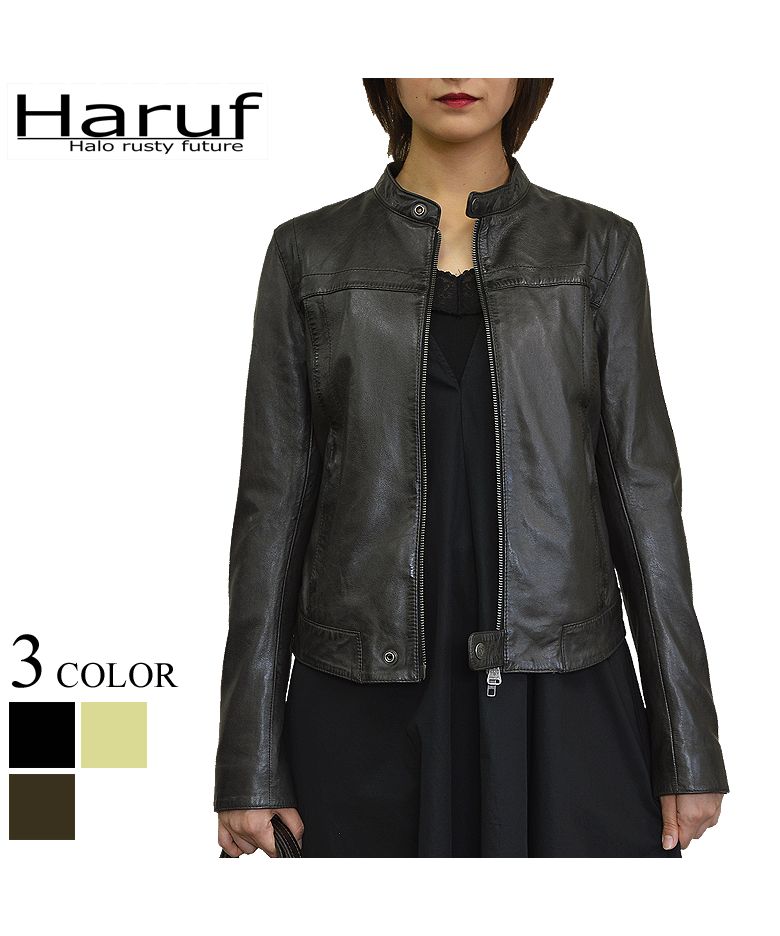 ハルフ Haruf 本革 レザージャケット ライダースジャケット 革 ハルフ Haruf 本革 レザージャケット ライダースジャケット 革