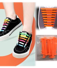 shoppinggo/ショッピングゴー shoppinggo 靴紐 結ばない 靴ひも おしゃれ 大人 子供 シリコンゴム 白黒 シューレース ほどけない 防水 伸縮 スニーカー ワン/503763645