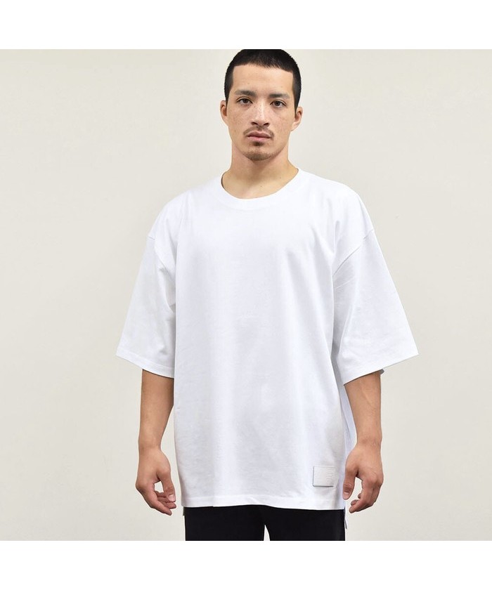 サイドスリットTシャツ カジュアル メンズ レディースホワイト STORE RM 2021年製 アールエムストア 流行