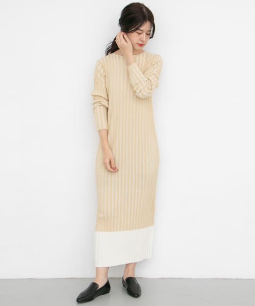 セール Kbf バイカラーリブニットワンピース アーバンリサーチ アウトレット Urban Research Outlet D Fashion