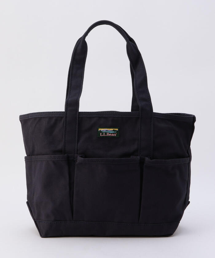 超美品　エルエルビーン　レザーハンドルカタディン　キャンバストートバッグ　小　黒 L.L.Bean トートバッグ レザー・ハンドル・カタディン・ボート