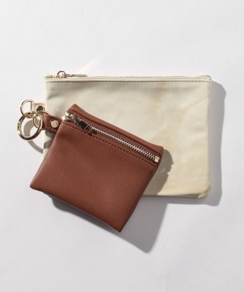 セール Natural Couture 2個セット大理石柄リング付ポーチ ナイスクラップ アウトレット Nice Claup Outlet D Fashion セール Natural Couture 2個セット大理石柄リング付ポーチ ナイスクラップ アウトレット Nice Claup Outlet D Fashion