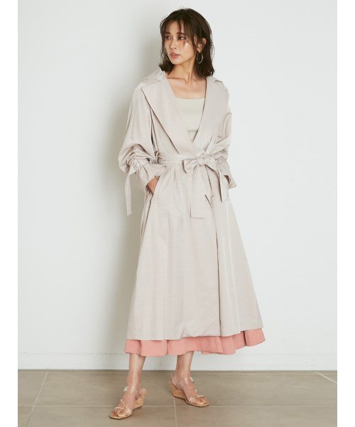 Sustainaグロストレンチコート スナイデル Snidel D Fashion