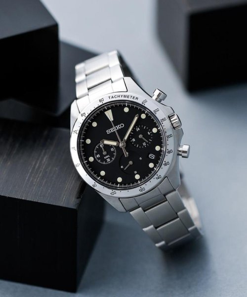 Seiko 別注セイコー ナノ ユニバース クオーツクロノグラフブラック ナノ ユニバース Nano Universe D Fashion