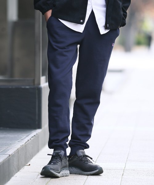 ファッションなデザイン スウェットパンツ ジョガーパンツ シンプル ワンポイント ストリート ブラック