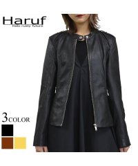 Haruf/ハルフ Haruf ライダースジャケット レザージャケット 革ジャン レディース 本革 ラムレザー 羊革 レディースアウター ブラック ブラウン ベージュ 秋冬/503774888