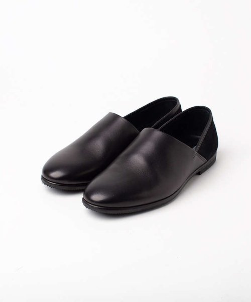 アシンメトリーレザースリッポン Alfredobannister Alfredobannister D Fashion